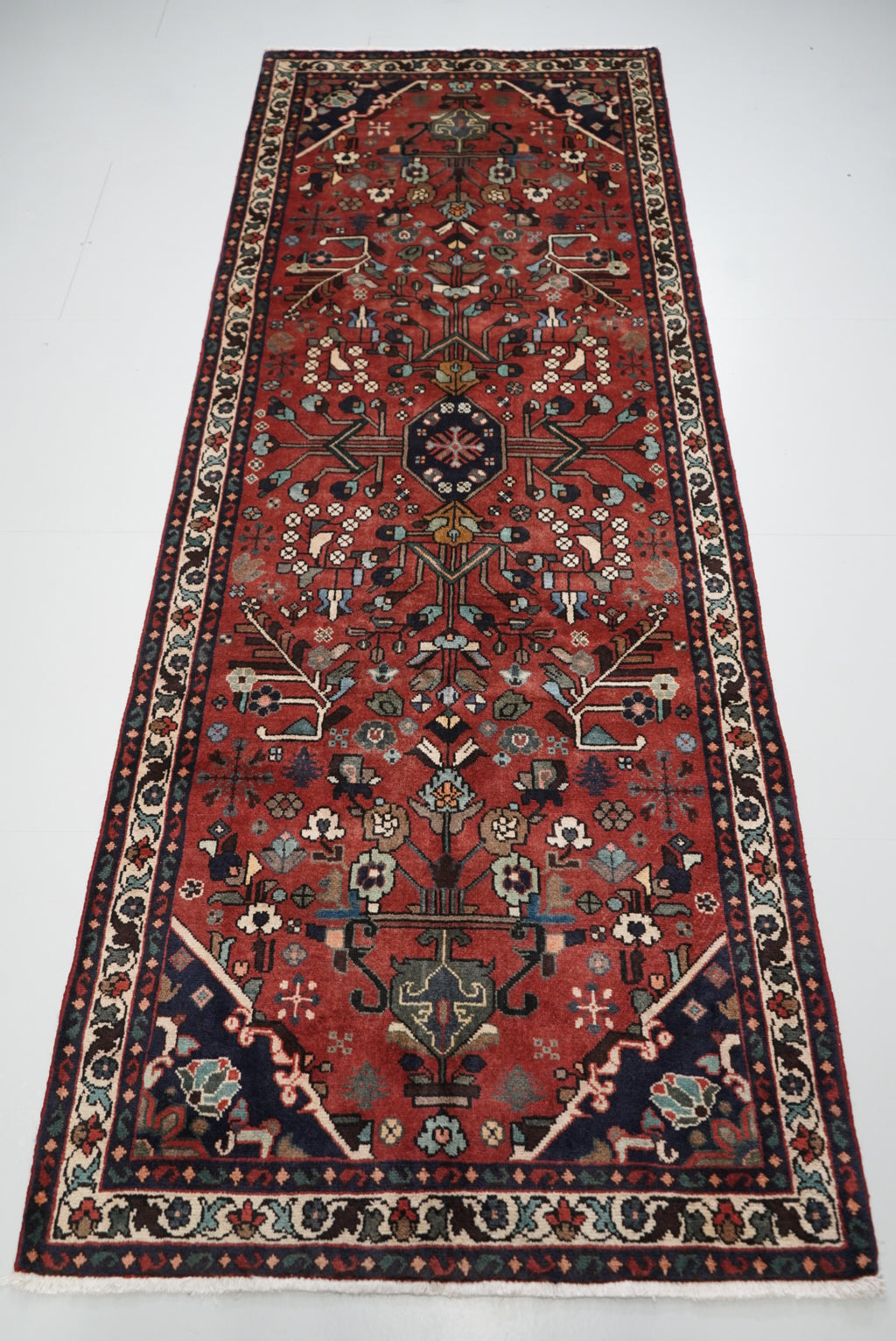Persian Hamadan Handmade Rug 296 x 98 cm