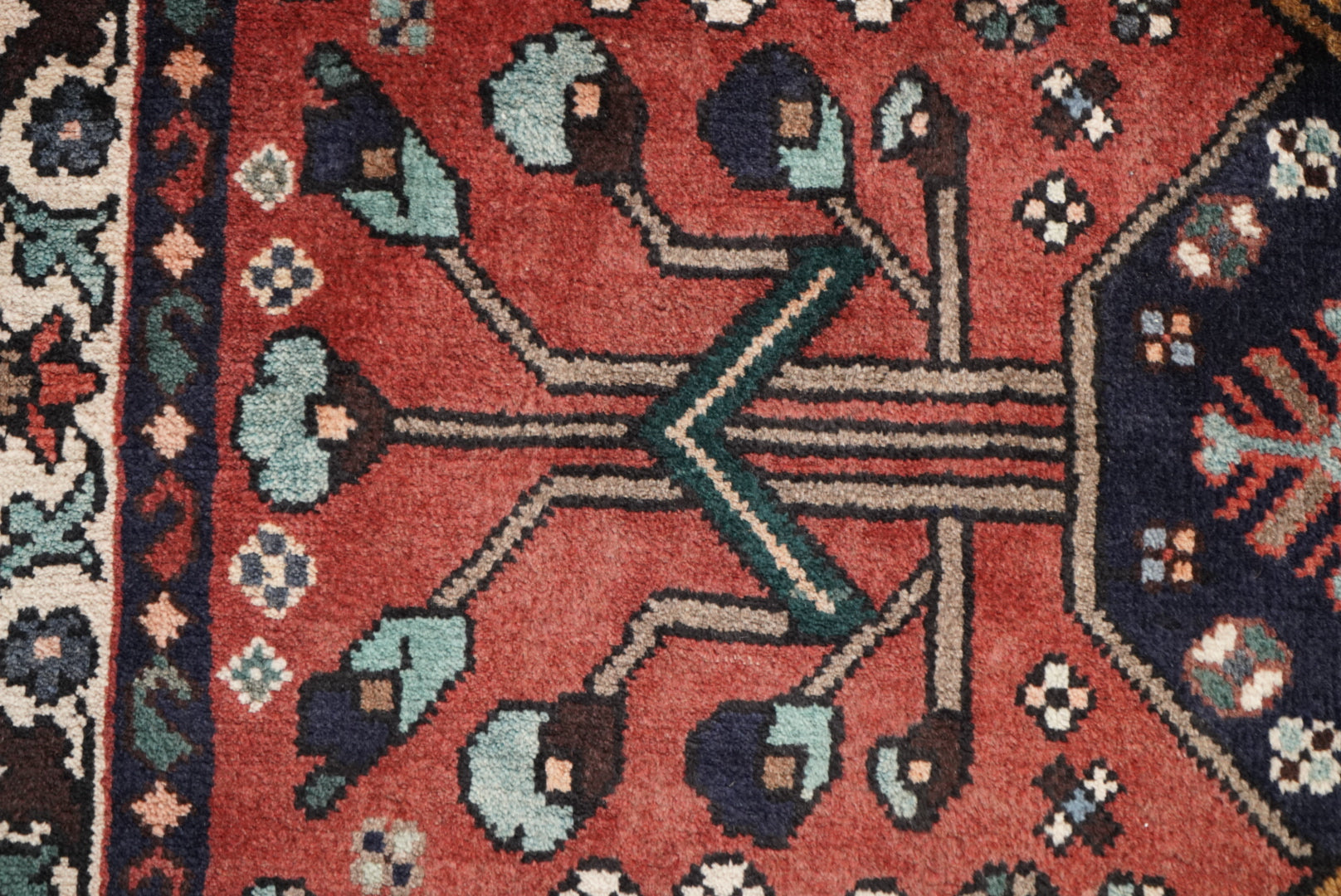 Persian Hamadan Handmade Rug 296 x 98 cm