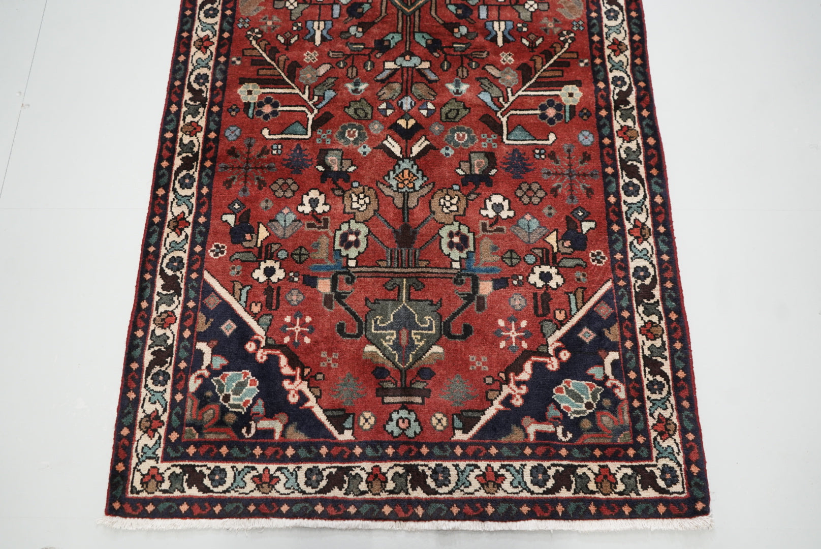 Persian Hamadan Handmade Rug 296 x 98 cm
