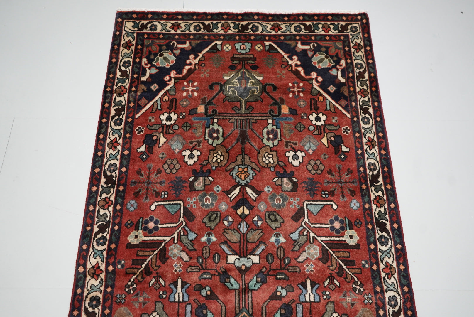 Persian Hamadan Handmade Rug 296 x 98 cm
