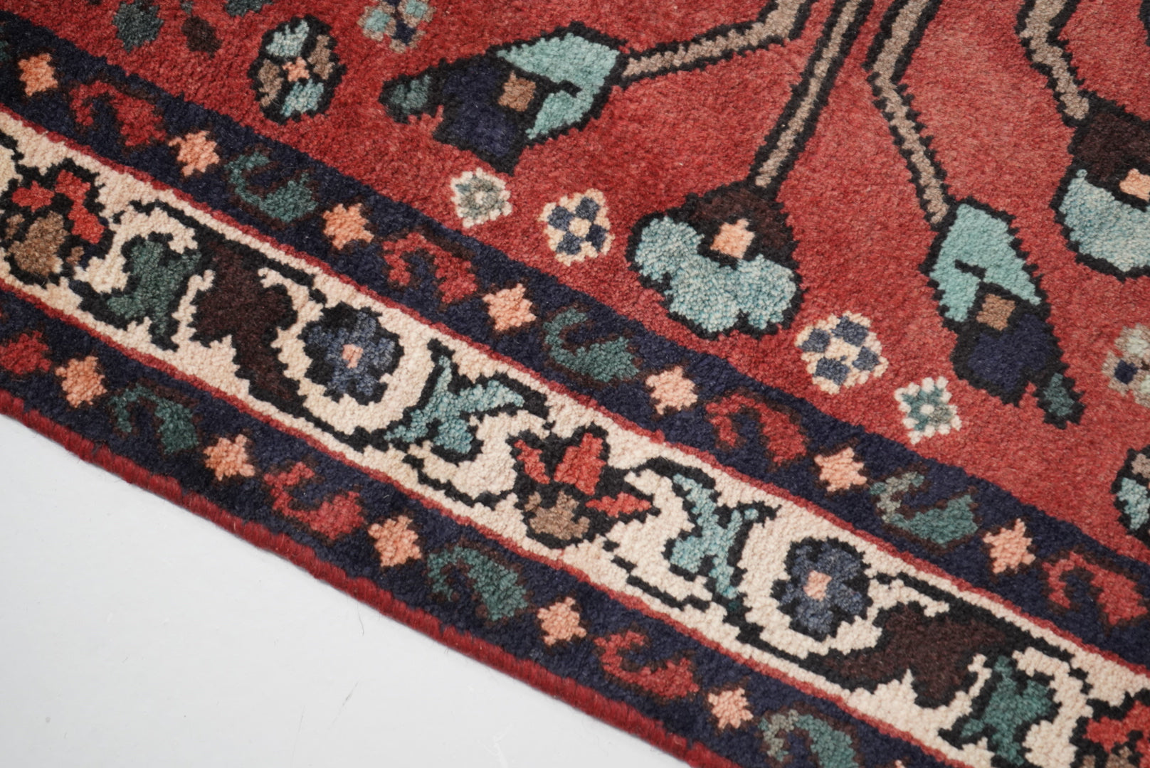 Persian Hamadan Handmade Rug 296 x 98 cm