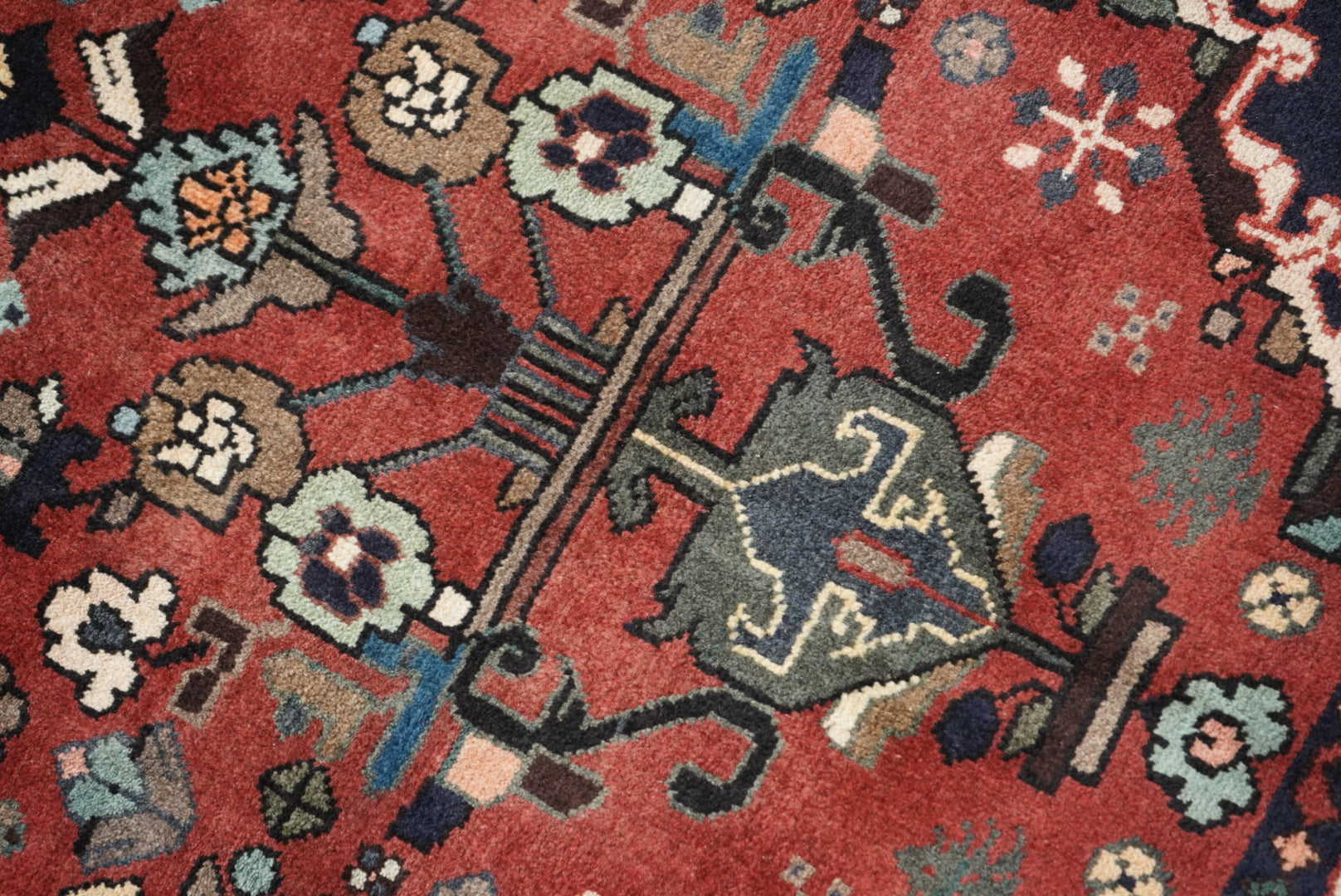Persian Hamadan Handmade Rug 296 x 98 cm