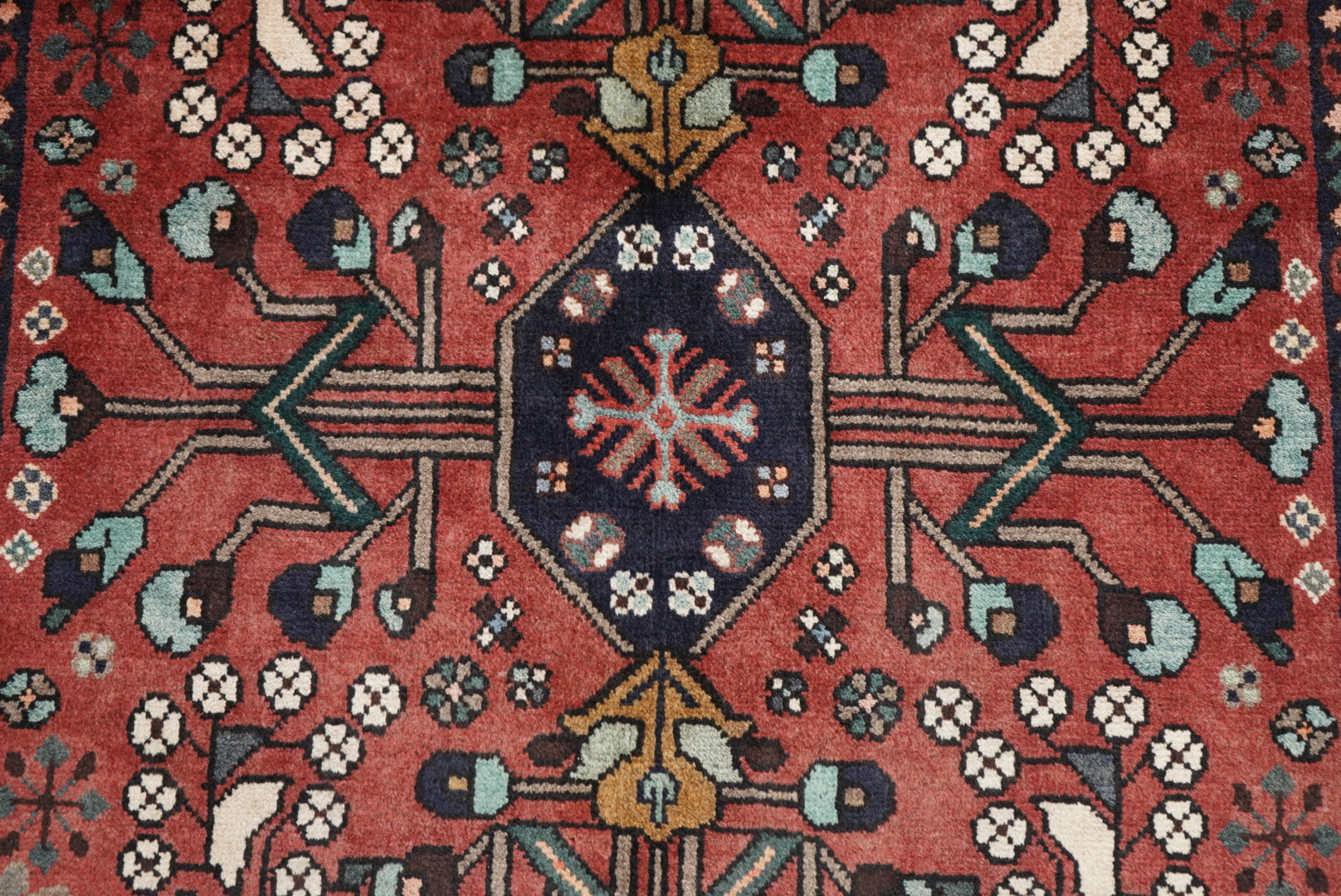 Persian Hamadan Handmade Rug 296 x 98 cm