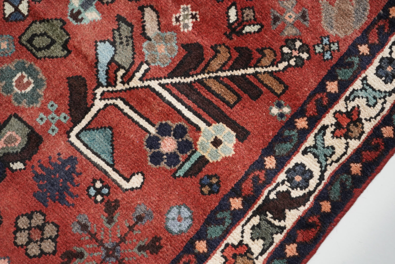 Persian Hamadan Handmade Rug 296 x 98 cm