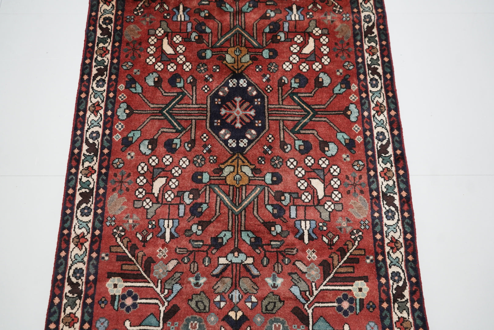 Persian Hamadan Handmade Rug 296 x 98 cm