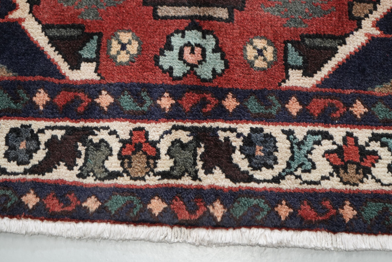 Persian Hamadan Handmade Rug 296 x 98 cm