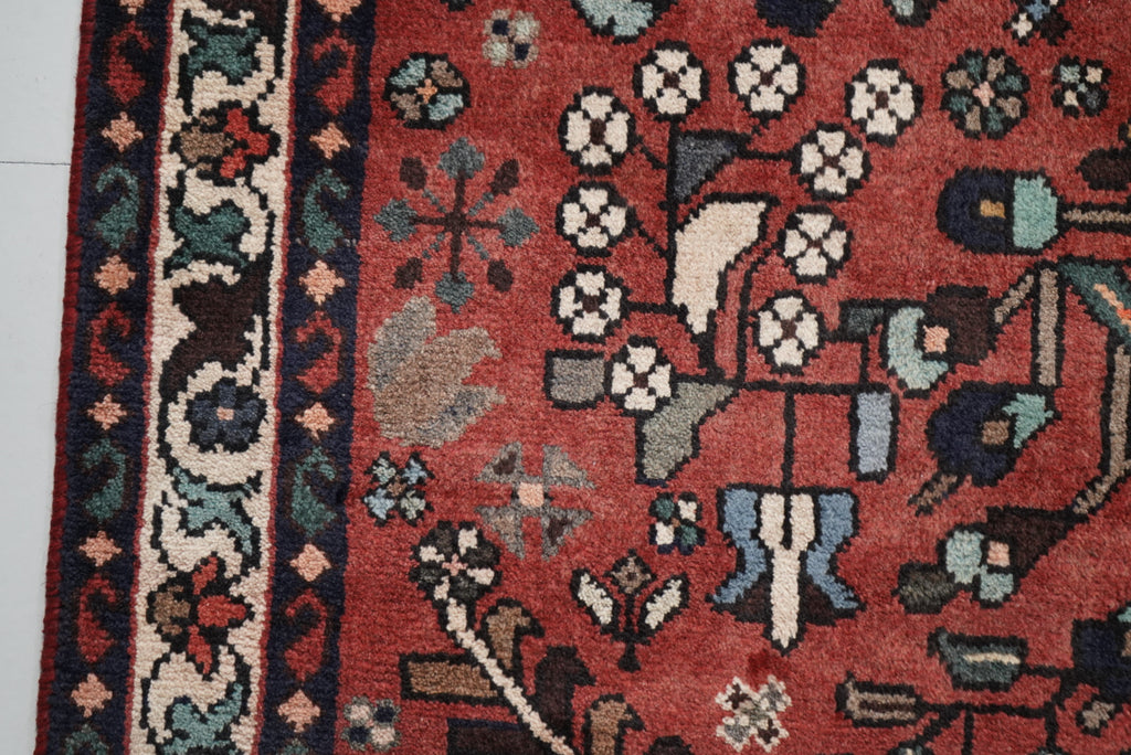 Persian Hamadan Handmade Rug 296 x 98 cm